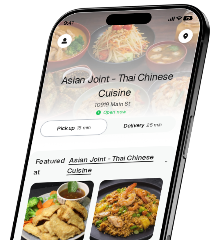 Asian Joint - Thai Chinese Cuisine app preview