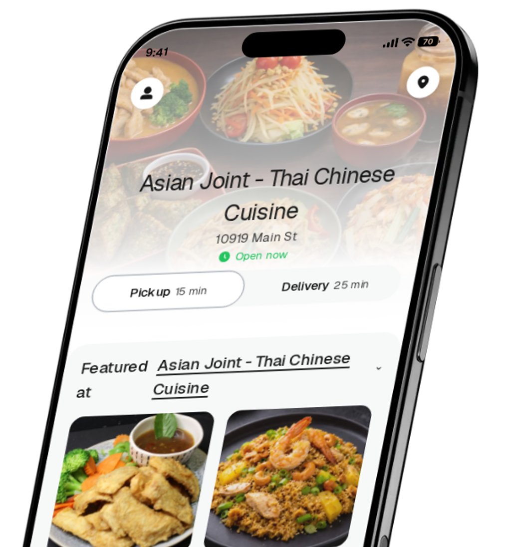 Asian Joint - Thai Chinese Cuisine app preview